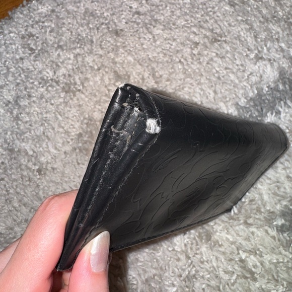 Bape Black Leather Wallet - Picture 4 of 5